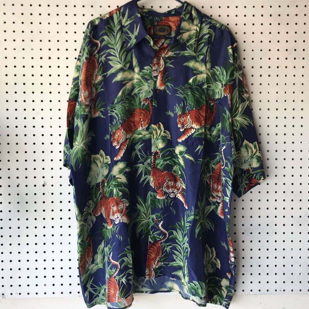 Silk Tiger King Shirt 🐅